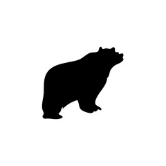 hand drawn bear silhouette