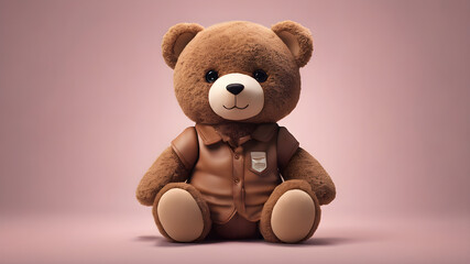 Fototapeta premium lovable and fluffy fur teddy bear