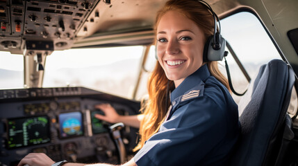 Female Commercial Flight Pilot