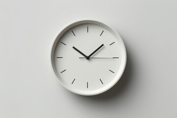 Minimalistic Wall Clock Displaying Ten Past Ten