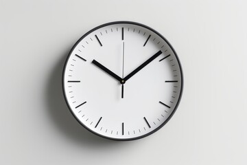 Minimalistic Wall Clock Displaying Ten Past Ten