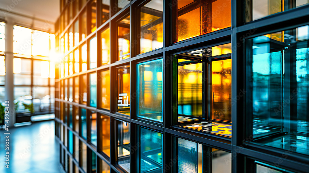 Aufkleber high-tech server infrastructure: an organized server room with networking equipment, representing te