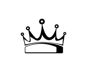 Crown illustration icon [vector art], Crown Black