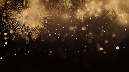 Obraz premium Fireworks background for celebration, holiday celebration concept
