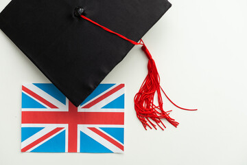 education in Great Britain concept, 3D rendering