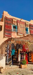 Market square in the city center of Ghardaia, a must-see place where rugs ,local crafts, and handmade carpets are sold. Oasis M'zab, Algeria