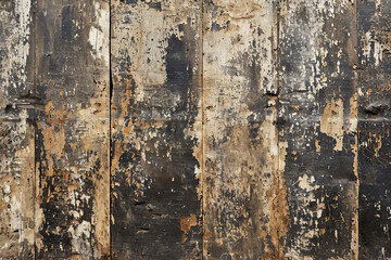 Vertical Aged Slats, Distressed Wooden Planks Interior Material Surface Texture