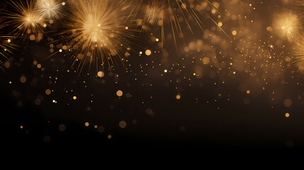 Obraz premium Fireworks background for celebration, holiday celebration concept