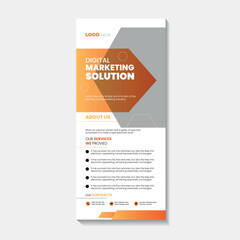 Obraz premium Corporate Rack Card Design Templates 
