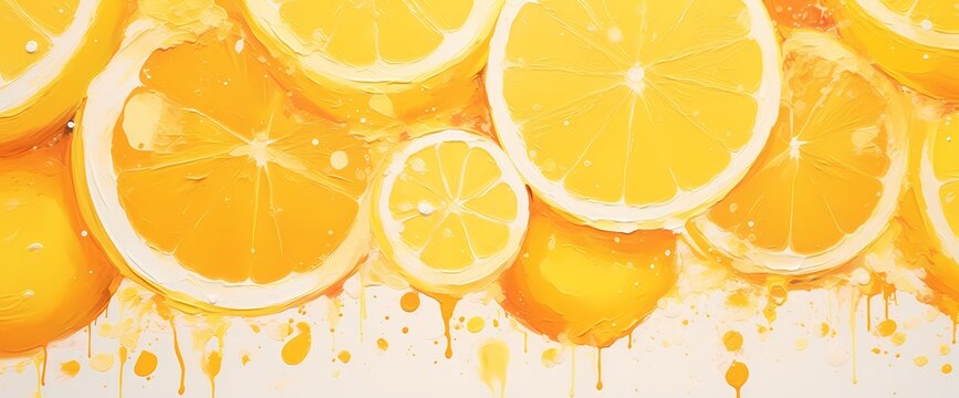 An energetic blend of lemon and orange hues forms a bright and abstract background, ideal for a sales extravaganza or lively party.