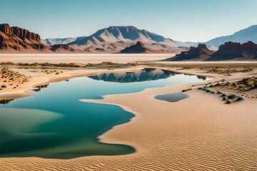 lakes can exist in deserts is through underground water sources