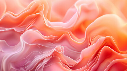 Abstract peach fuzz waves, gradient background