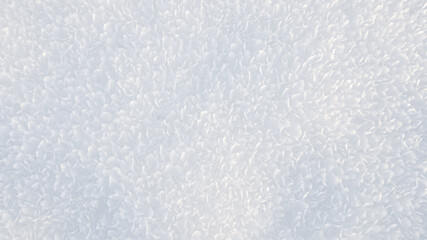 Snow crystal background. Top view of crystallized surface. Macro texture for design.