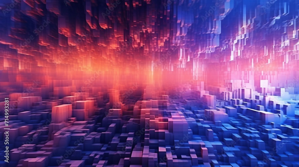 Poster Digital abstract background Can be used for technology Ai Generative