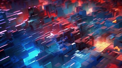 Digital abstract background Can be used for technology Ai Generative