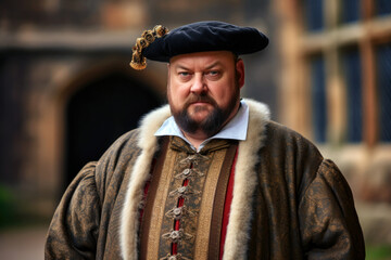 Portrait of Henry VIII best known for his six marriages (generative AI)
