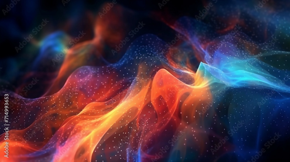 Poster Digital abstract background Can be used for technology Ai Generative