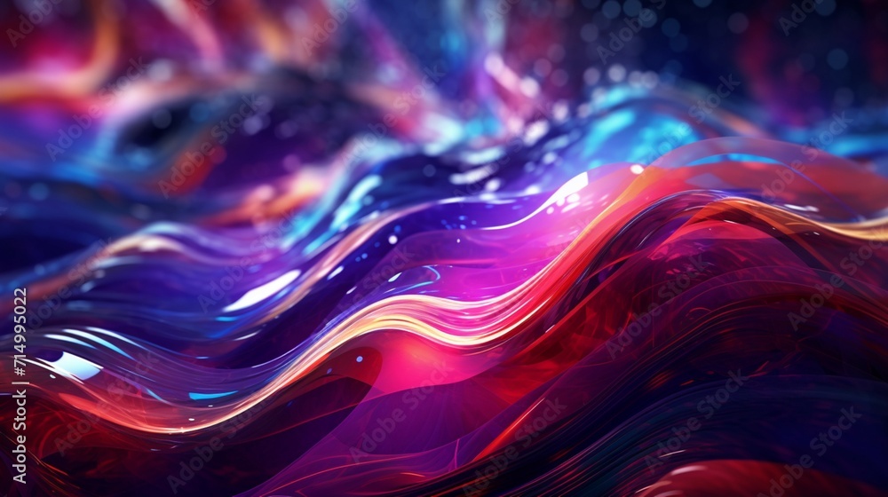 Poster digital abstract background technology used ai generative