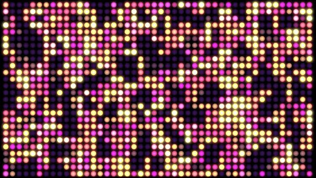 Abstract disco background animation with colorful glowing lights, concepts, ideas, 4k