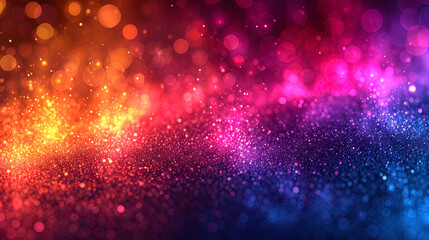 A gradient from a rich orange to bright fuchsia creates an impression of a bright and dynamic back