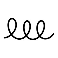 Doodle line elements hand drawn