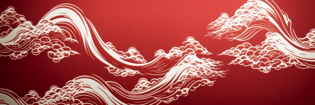 abstrack chinese red background