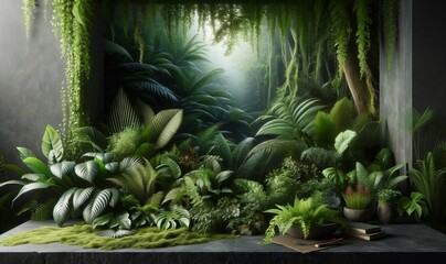 Fototapeta premium cactus in the garden background