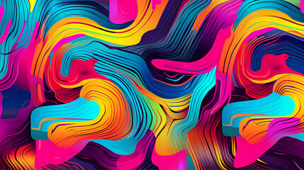 Obraz premium Abstract seamless doodle background, artistic background