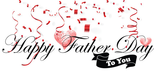 Fototapeta na wymiar Happy Father Day Vector Free Download