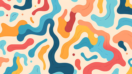 Abstract seamless doodle background, artistic background