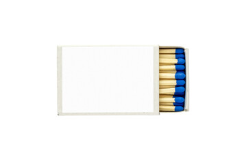 Matchbox isolated with blank label for text or image