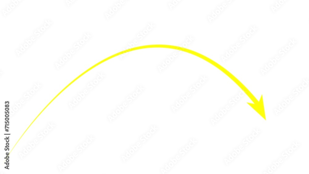 Poster animated linear symbol of arrow is drawn. hand drawn black arrow points to the right. vector illustr