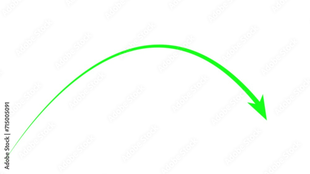 Poster animated linear symbol of arrow is drawn. hand drawn black arrow points to the right. vector illustr