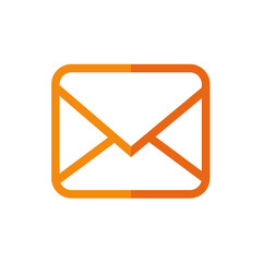 Gmail minimal outline icon on white background