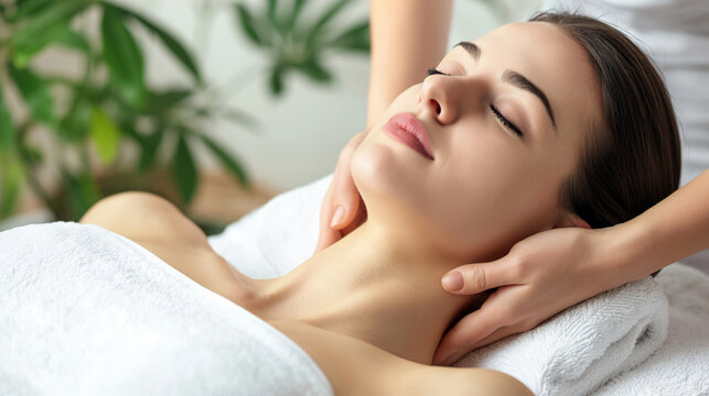 A woman enjoying a relaxing back massage at a luxurious spa.