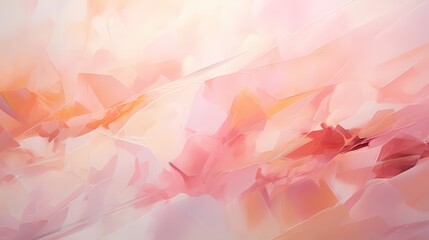 Fototapeta na wymiar Soft pastels of pink and peach come alive, painting a dreamy abstract scene against a backdrop of crystal-clear brilliance