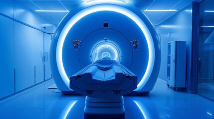 A MRI Machine with a Casket Inside Generative AI