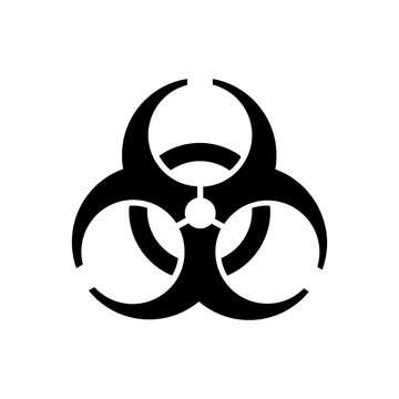 biohazard warning sign vector