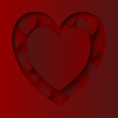 Valentine's Day and love 3d design