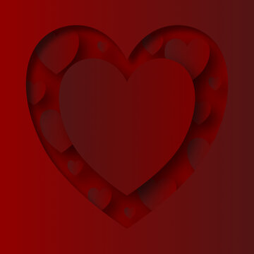 Valentine's Day and love 3d design