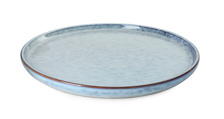 One beautiful ceramic plate isolated on white