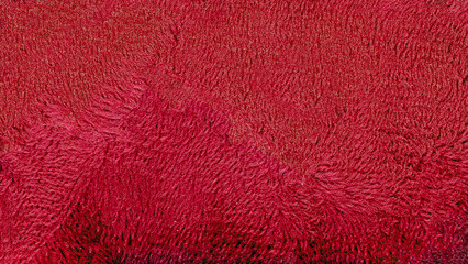red plush fabric texture background - 715011273