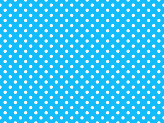 texturised white color polka dots over deep sky blue background - 715011410