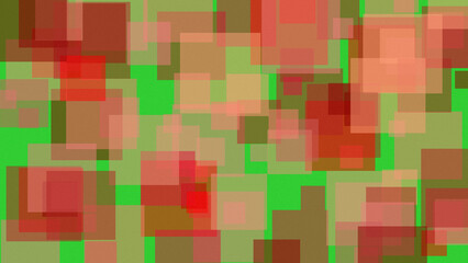 texturized red shapes over lime green background - 715011413