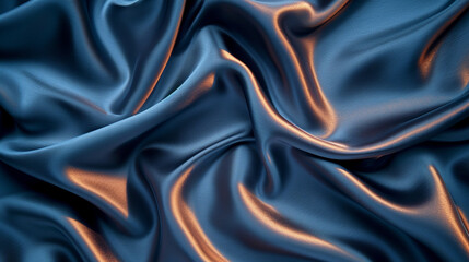 Fototapeta premium Deep blue with neutrals silk background