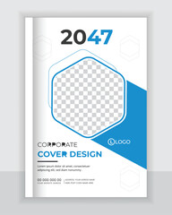 Corporate Business Book Cover Design Template  Annual Report|modern layout with color variations Brochure cover