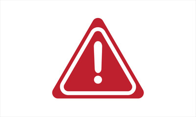 red warning or danger sign