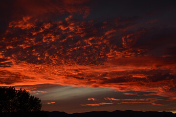 Jura, nuages, coucher de soleil, lune, clouds, sunset, moon, Genève, Geneva, Suisse, Switzerland