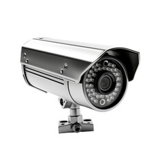 Security camera isolated on white or transparent background.