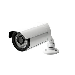 Security camera isolated on white or transparent background.